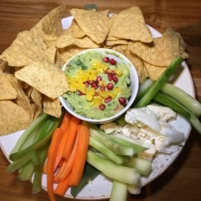 Gluten-free guacamole and chips from Union Fare The Hall